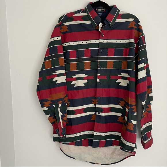 Vintage southwest button down shirt tribal USA - Picture 2 of 9